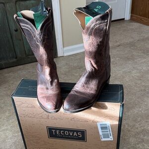 Tecovas Distressed Brown Western Boots